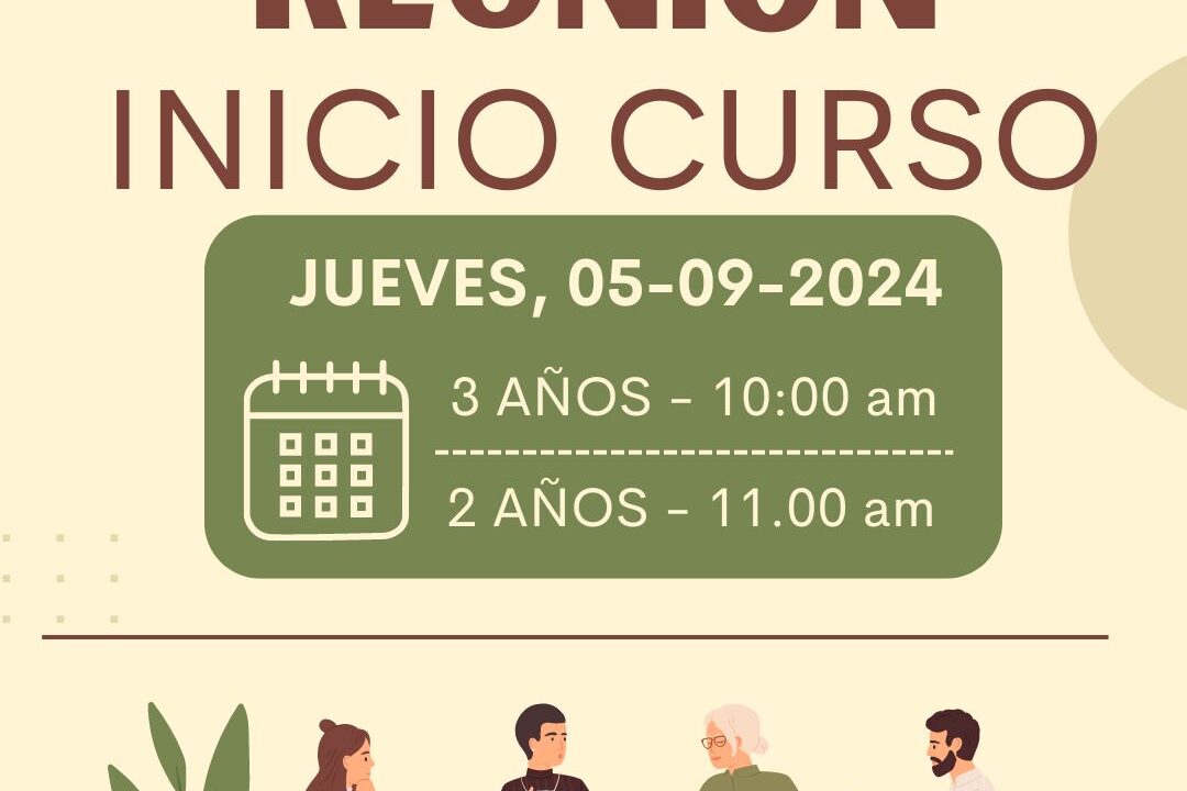 Reuniones Inicio de Curso 24-25 para los alumnos de 2 y 3 años.